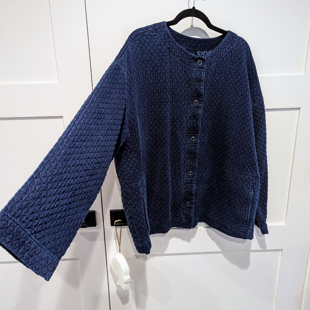 Pure Jill Indigo Jacket Size XL
